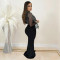 Fashionable women's clothing hot diamond mesh dress long skirt new