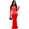 Women's clothing new hot diamond long dress V-neck