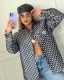 Summer New Cool Silk Cotton Embroidered Women's Slim Fit Shirt