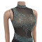 Fashion women's hot diamond mesh sleeveless dress new
