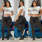 Two piece set of ultra soft and high elastic women's yoga suit, sports and fitness pants