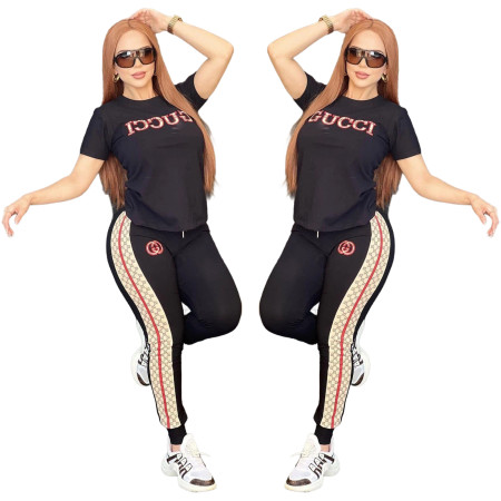 Autumn New Fashion Casual Embroidery Elegant Women's Two Piece Set