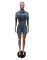 Hot selling elastic slim fit short sleeved jumpsuit
