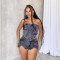 Hot selling 3D pocket strapless slit elastic set