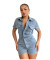 Hot selling elastic slim fit short sleeved jumpsuit