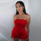 Solid color super elastic wrapped chest pineapple cloth yoga jumpsuit shorts nightclub