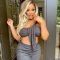 Sexy, fashionable, personalized, slim fitting ribbed set Two pockets