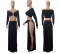 Side Split Stella Sexy Hoop Details Long Dress Set