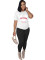 Printed Fashion Casual Set Street Two Piece Set