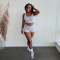 Sleeveless vest and shorts two-piece set
