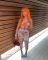 Tie Rope Cute Fashion Print Two Piece Set