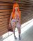 Tie Rope Cute Fashion Print Two Piece Set