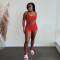 Sleeveless vest and shorts two-piece set