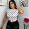 Summer fashion printed short sleeved T-shirt