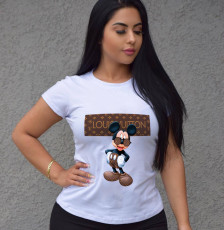 Summer fashion printed short sleeved T-shirt
