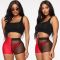 Set slim fit perspective three piece nightclub outfit