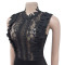 Fashion women's solid color sleeveless mesh jumpsuit new