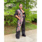 Fashion women's printed long sleeved two-piece set new style