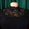 Sexy lace lace hollow short sleeved strap high waist wide leg foreign trade jumpsuit