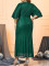 High waisted sequin slim fit foreign trade loose sleeves banquet party women's evening dress