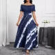 One shoulder new fashionable and elegant short sleeved slim fit women's dress