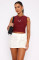 Solid color sexy bare back versatile round neck short sleeved pullover with exposed navel casual T-shirt for women