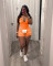 New casual washed one-piece shorts