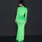 Foreign trade sexy deep V slim fit long sleeved solid color dress party evening dress long skirt