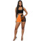 Set slim fit perspective three piece nightclub outfit