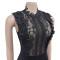Fashion women's solid color sleeveless mesh jumpsuit new