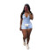 New casual washed one-piece shorts