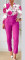 New Fashion Printed Long Sleeve Top Solid Color Pants Set with Belt