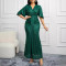 Hip hugging ladies' banquet evening gown
