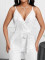 New camisole V-neck European and American lace up summer sequin solid color Amazon women's jumpsuit