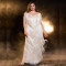 New solid color tassel V-neck backless sleeveless hip hugging long slim cross-border banquet evening gown
