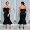 Fashion women's solid color sleeveless long dress new
