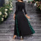 Small V-neck European and American sequin elegant slim fit long sleeved shirt