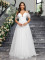 Elegant and slim fitting wedding dress, grand display, ladies' wedding dress, evening gown