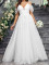 Elegant and slim fitting wedding dress, grand display, ladies' wedding dress, evening gown
