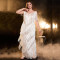 New solid color tassel V-neck backless sleeveless hip hugging long slim cross-border banquet evening gown