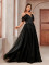 Elegant and slim fitting wedding dress, grand display, ladies' wedding dress, evening gown