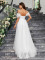 Elegant and slim fitting wedding dress, grand display, ladies' wedding dress, evening gown