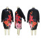 New product elegant style floral print plus size dress mid skirt