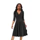 Sexy and fashionable deep V-neck women's dress