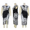 Commuting style cheongsam wrapped buttocks slim fit plus size dress