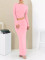 Sexy slim fit two-piece short sleeved long skirt set