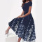Elegant temperament, casual trend, plus size elegant dress