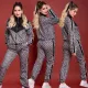 Autumn and winter new outdoor sports pants long sleeved zipper jacket set