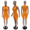 Solid color sports slim fit jumpsuit