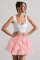 Solid color women's new pleated skirt sexy spicy girl bow cake skirt